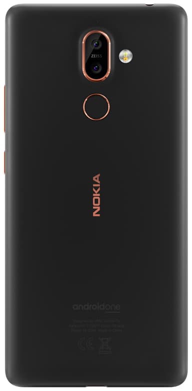 Nokia 7 Plus smarttelefon (sort kobber)