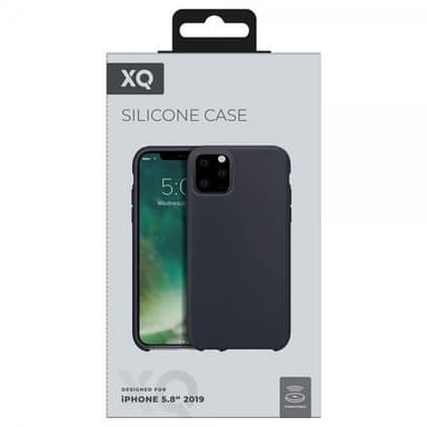 XQISIT iPhone 11 Pro Deksel Silikoni Midnight Blue