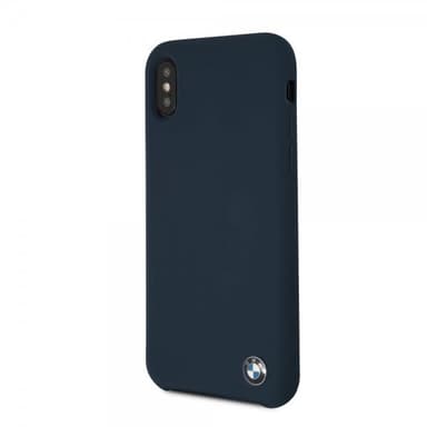 BMW iPhone X/Xs Deksel Silikon Hardplast med Logo Mörkblå
