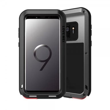 Love Mei Powerfull Case till Samsung Galaxy S9 Super GUARD Deksel Stötsäkert Svart