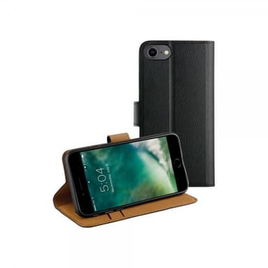 XQISIT iPhone 7/8/SE Etui Slim Wallet SelecTion Svart