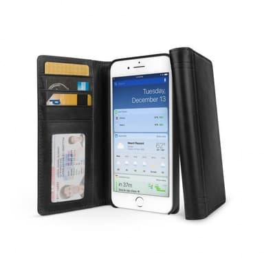 Twelve South iPhone 7/8/SE Plånboksetui Journal Ekte Skinn Svart