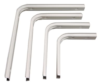 Hyllkonsol U-profil 200x250 mm - vit