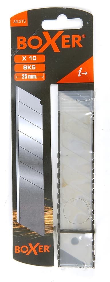 Knivblad 25 mm x 10 st. – SK5-stål