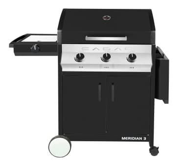 Gasolgrill 3B + SB - Svart "Meridian"