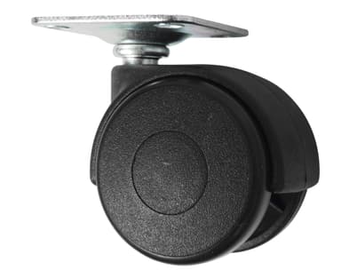 Möbelhjul dubbelt - svängbart - 40 mm