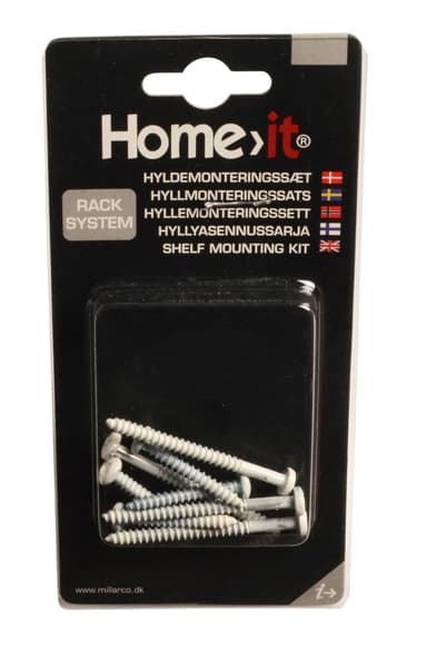 Hyllmonteringssats till Rack System - vit