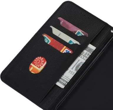iPhone 12/12 Pro-deksel med kortspor Svart