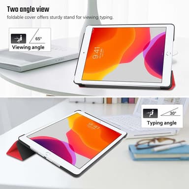 iPad-deksel 10,2 / 10,5 tommers Smart Cover-deksel - rød