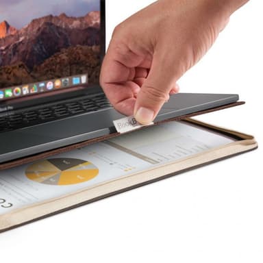 Twelve South MacBook Pro 13 Touch Bar (A1706 A1708 A1989 A2159) Etui BookBook Vol 2 Ekte Skinn Brun