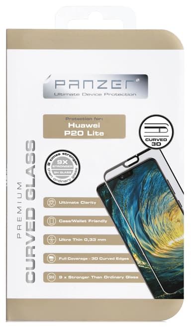 Panzer buet skjermbeskytter til Huawei P20 Lite