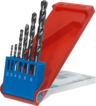 HSS-bor, Silver Star, 2-8 mm i kasse, 6 deler