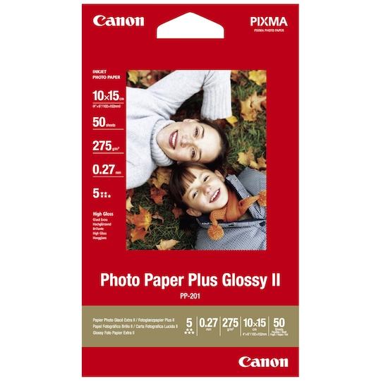 Canon fotopapir PP-201 Plus Glossy 2 (50 ark)