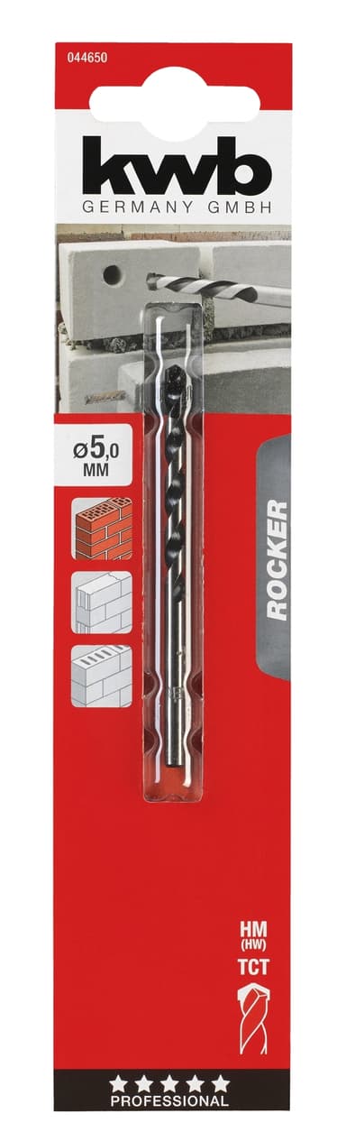 Murbor, ROCKER, 5,0 mm, SB-kort