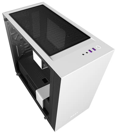 NZXT H400i Micro ATX PC-kabinett (matt hvit)