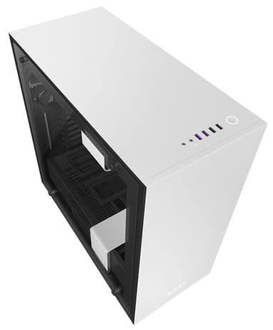 NZXT H700i ATX PC-kabinett (matt hvit)