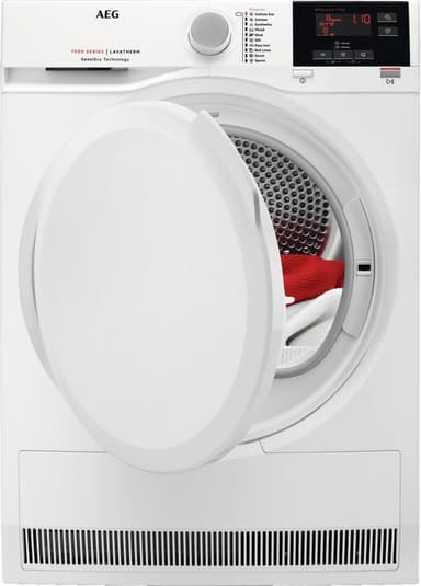 AEG Tørketrommel T7DBM730G (Hvit)
