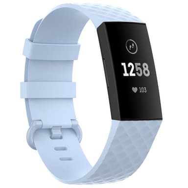 Sport armbånd till Fitbit Charge 4 Lyseblå Elkjøp Elkjøp