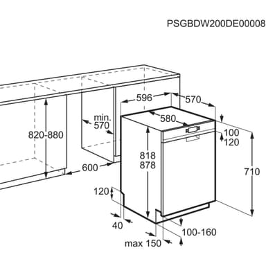 AEG Oppvaskmaskin FFB41600ZW