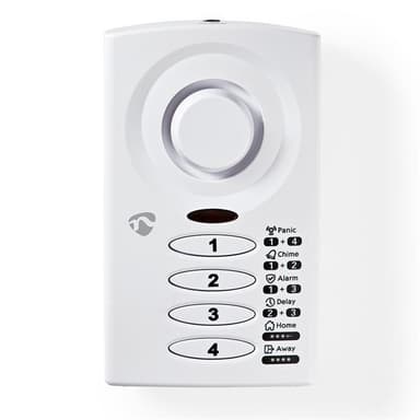 Nedis Tynt dør-/vindualarm med magnetisk sensor & Knapp