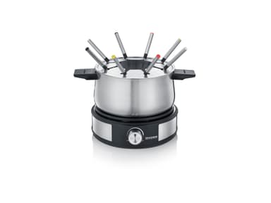 Severin fondue 8 pers. 1500 watt svart/stål