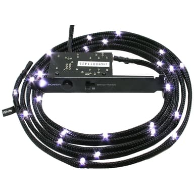 NZXT hvitt LED-kabelsett m/kabeltrekk (1 m) NZXT hvitt LED-kabelsett m/kabeltrekk (1 m)