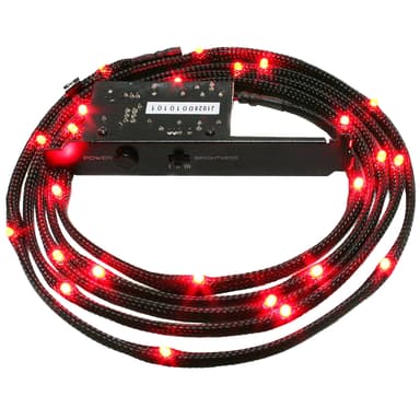 NZXT rødt LED-kabelsett m/kabeltrekk (1 m) NZXT rødt LED-kabelsett m/kabeltrekk (1 m)