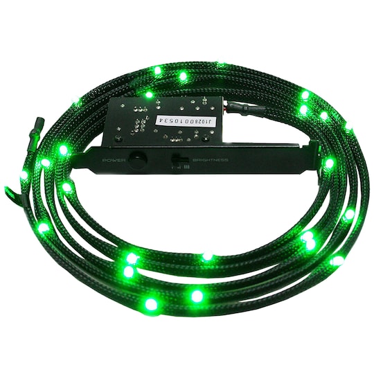 NZXT grønt LED-kabelsett m/kabeltrekk (2 m)