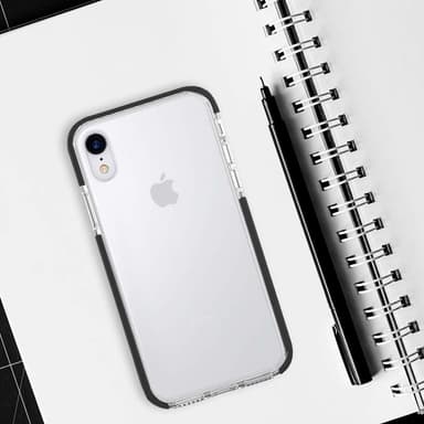 iPhone XR skall gjennomsiktig / svart