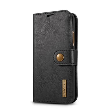 Mobiltelefon veske iPhone X / XS med magnetisk skall PU-lær - svart