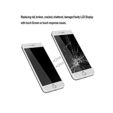 Erstatningsskjerm for iPhone 6S - LCD, Touch og verktøy - hvit