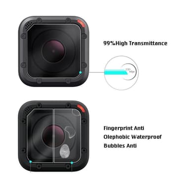 Gopro Hero Session 4/5/6 monteringsramme med tilbehør - 7 deler