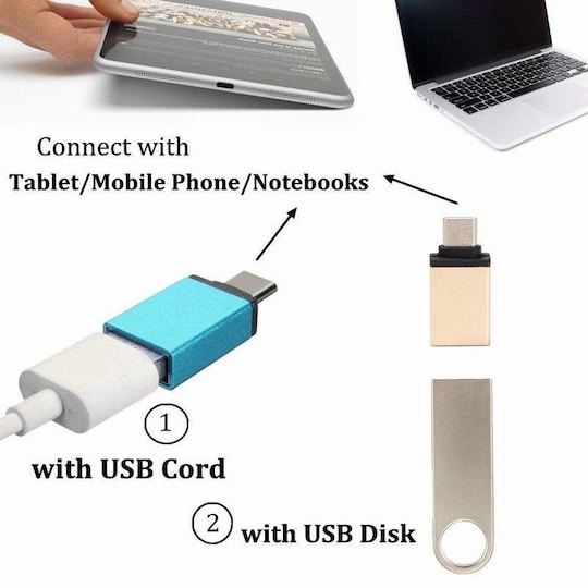 USB til USB-C 3.1 OTG-adapter