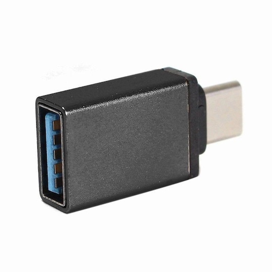 USB til USB-C 3.1 OTG-adapter svart