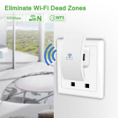 WiFi-repeater / rekkeviddeutvidelse og tilgangspunkt