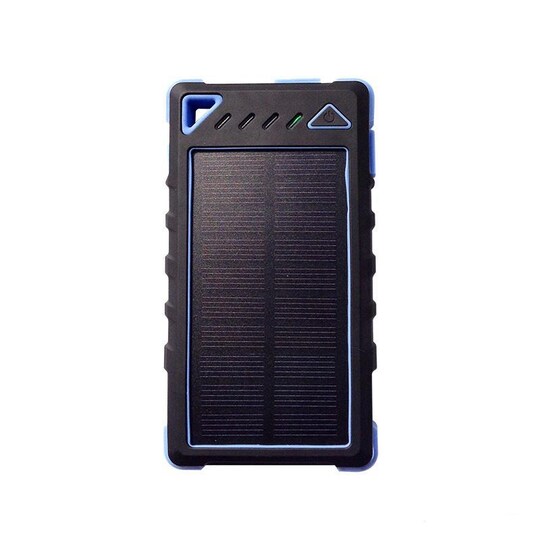 DOCA D-S8000 Powerbank solcelle lader 8000 mAh - blå