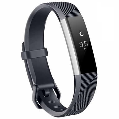 Fitbit Alta/HR armbånd i silikon - sportmodell (S) - Mørkegrå