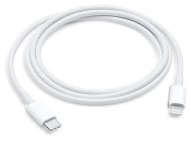 USB-C til lynkabel - hvit - 1 m