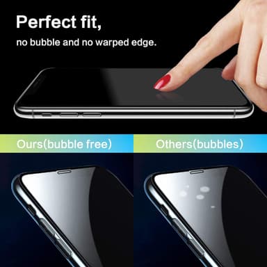 Skjermbeskytter iPhone XS Max Herdet Glass Svart