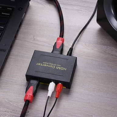 HDMI til HDMI + lyd (SPDIF og R / L) - lyddeler for HDMI 1080p
