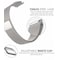 Armbånd Samsung Gear S3 Classic / S3 Frontier - 22 mm - Milanese loop - sølv