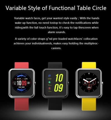 Smart sportsklokke med Bluetooth 5.0 vanntett IP68