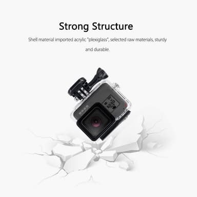Vanntett etui til GoPro Hero7 Silver / Hero7 White med tilbehørssett