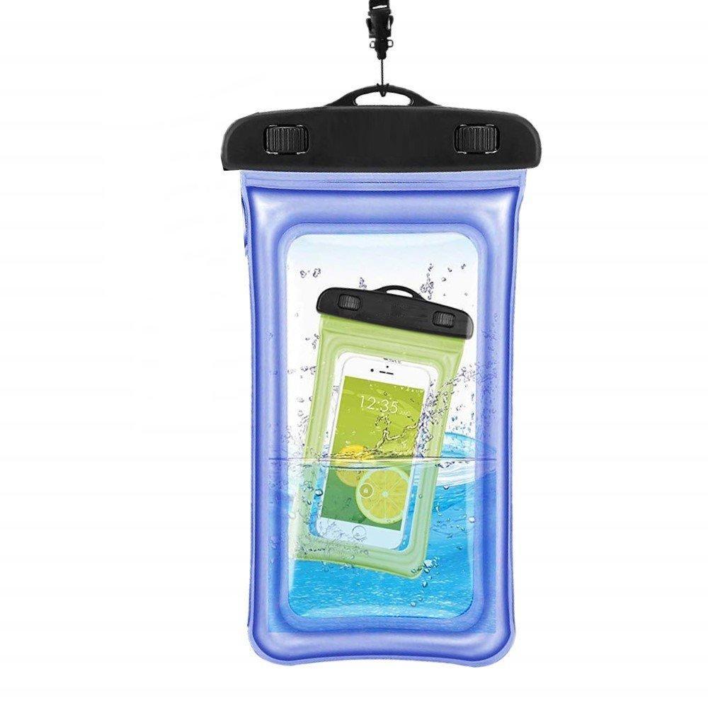 Flytende vanntett mobildeksel universalstørrelse Blå 1 pack