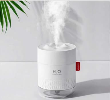 Ultrasonisk luftfukter 500 ml med LED-belysning