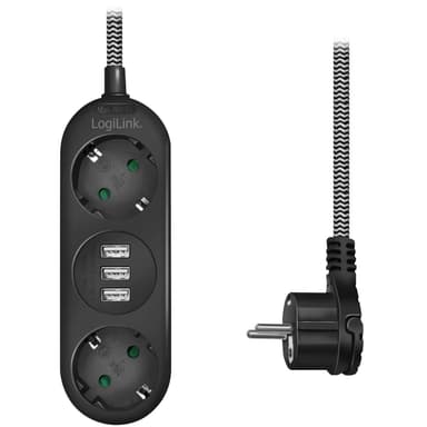 Grenuttak Jordet 3-veis 3xUSB Flat