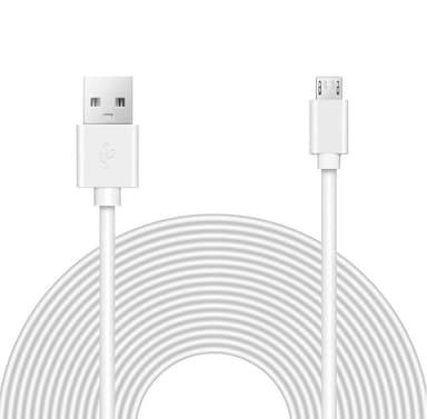 Micro USB-kabel - hvit - 2 meter
