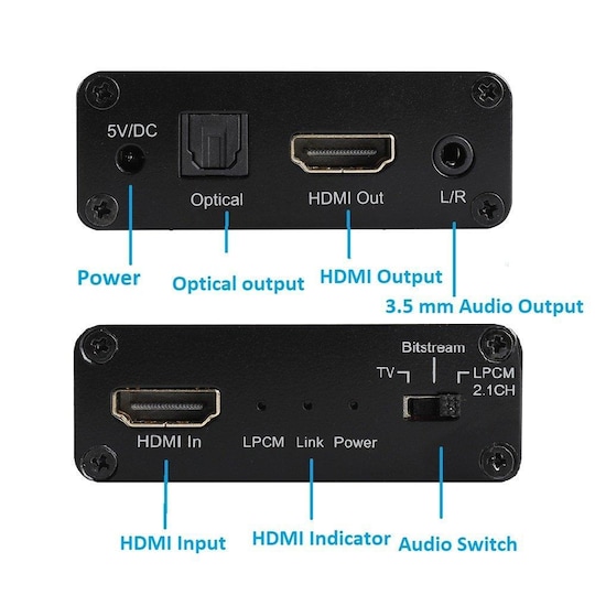 HDMI Audio Extractor image / audio divider 4K