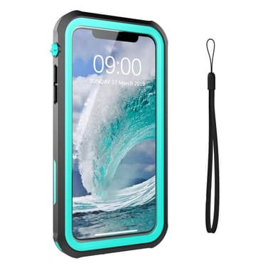 iPhone 11 deksel / deksel Svart / Turkis