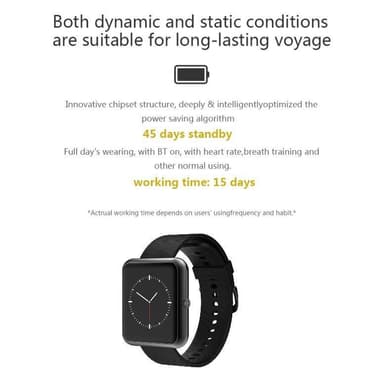 Smart sportsklokke med Bluetooth 5.0 vanntett IP68